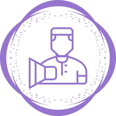 Kullanıcı simgesinin vektör çizimi