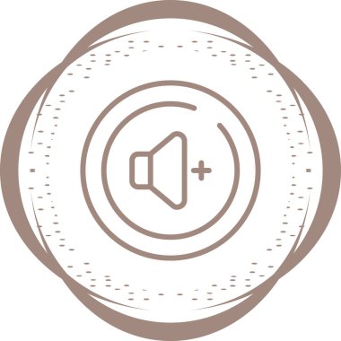 Sesi Yükselt düğmesi vektör illüstrasyonuName