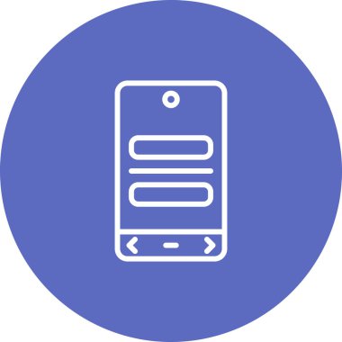 Hamburger ikonlu menü uygulaması. Basit resimleme