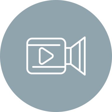 akıllı telefon kamera simgesi, web basit illüstrasyon 