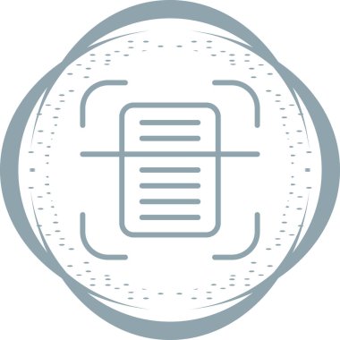 belge web simgesi vektör illüstrasyonu