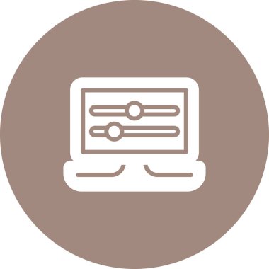 Dizüstü web simge vektör çizim         