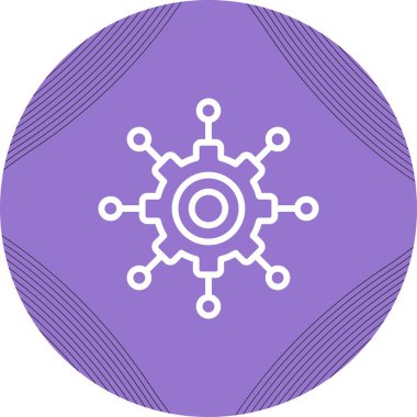 Sikke ayarları simgesi, vektör illüstrasyonu. Mikro Servisler    