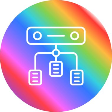 Yük dengeleyici. Web simgesi basit illüstrasyon 