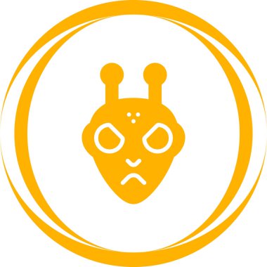 Uzaylı ağ simgesi, vektör illüstrasyonu 