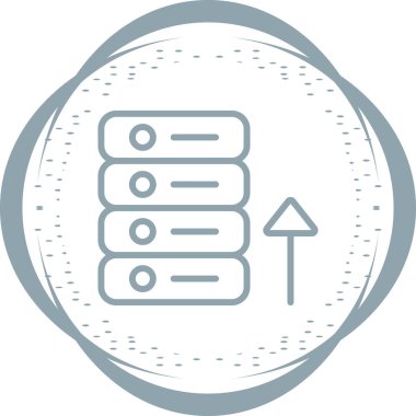 veri depolama. Web simgesi basit tasarım