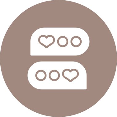 Kalp simgesinin vektör illüstrasyonu