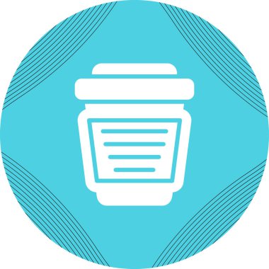 Kahve kupası ikonu. Sabah içeceği, basit illüstrasyon.