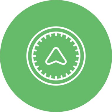 pusula web simgesi tasarımı çizimi