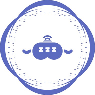 Uyku İzleyici simgesi, vektör illüstrasyonu