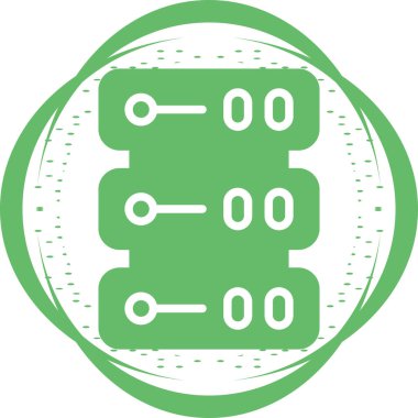 Sunucu modern simgesinin vektör illüstrasyonu               