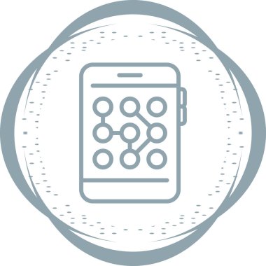 akıllı telefon web simgesi basit illüstrasyon