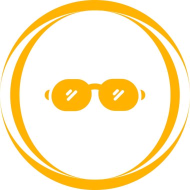 gözlük simgesi vektör illüstrasyonu