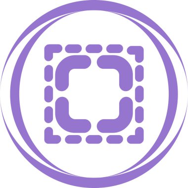 Büyütme simgesinin basit çizimi