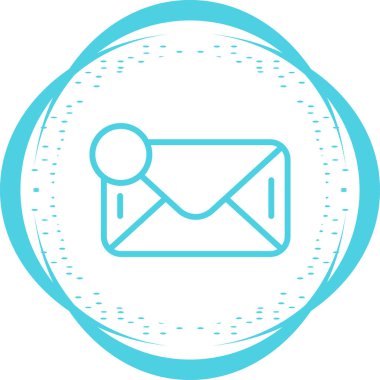 zarf işareti, posta simgesi, ileti sembolü, vektör illüstrasyonu