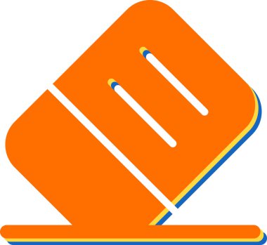 Silgi web simgesinin vektör illüstrasyonu 