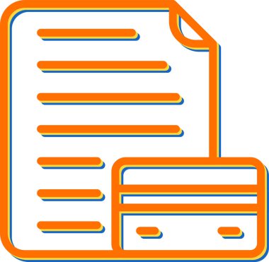 Kredi Raporu web simgesi vektör çizimi