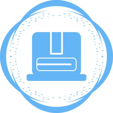 Paket simgesinin vektör illüstrasyonu