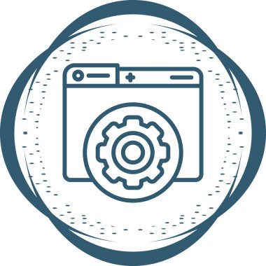 Bakım simgesinin vektör illüstrasyonu