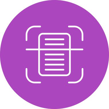 belge web simgesi vektör illüstrasyonu