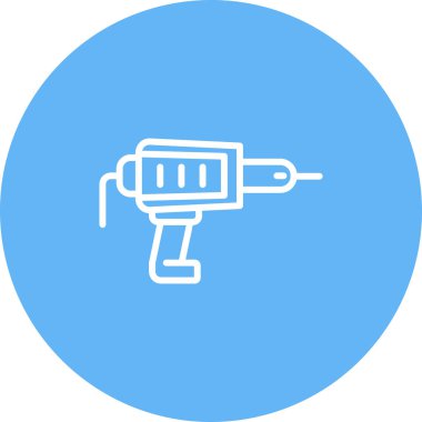 Matkap simgesinin temel doğrusal çizimi