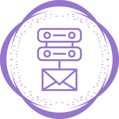 E- posta simgesi, vektör illüstrasyon tasarımı         