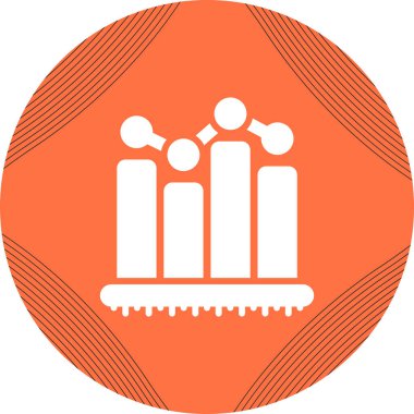 Finansal tablo ikonu. Diyagram işareti. Beyaz arkaplanda izole edilmiş iş diyagramı sembolü