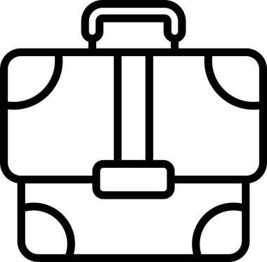 evrak çantası ikonu vektör illüstrasyonu