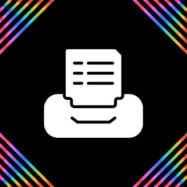 Yazıcı. Web simgesi basit tasarım  