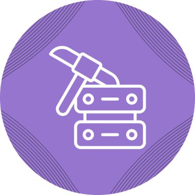 Soyut renk veri simgesi illüstrasyonu 