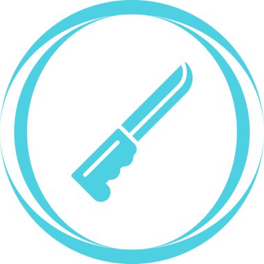 Bıçak. Web simgesi basit illüstrasyon 