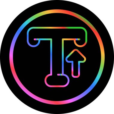 Tipografi. Web simgesi vektör illüstrasyonu