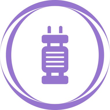 Kapasitör simgesinin vektör illüstrasyonu