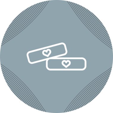 Alyans simgesinin vektör illüstrasyonu 