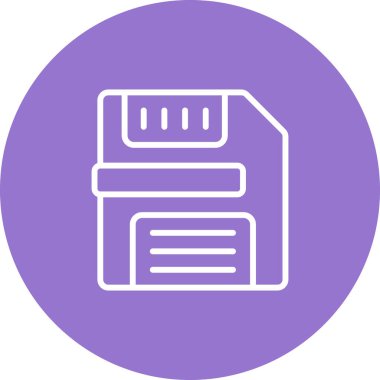 Disket simgesinin vektör çizimi