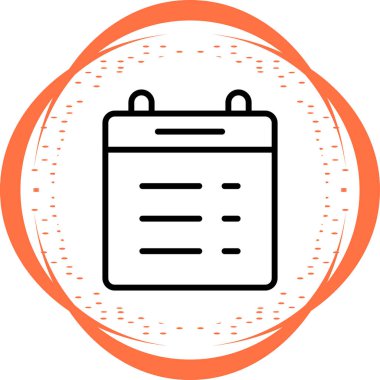 Bir pano simgesinin vektör illüstrasyonu