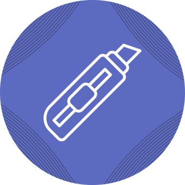 Faydalı bıçak ağ ikonu vektör illüstrasyonu