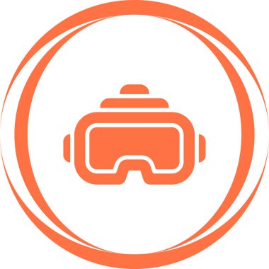 Sanal Gerçeklik Kulaklığının basit doğrusal resmi