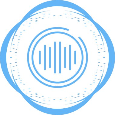 Audio web simgesinin vektör illüstrasyonu        