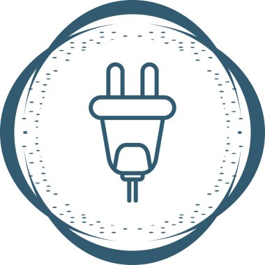 elektrik dolgu simgesi web basit illüstrasyon