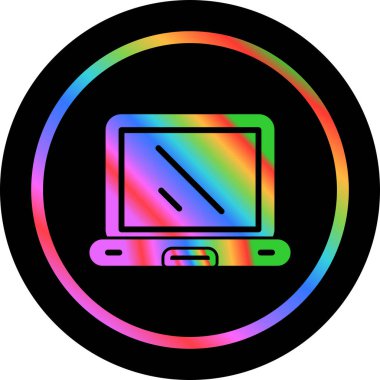 Dizüstü web simge vektör çizim         