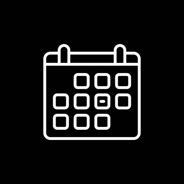 Takvim, program. Web simgesi basit illüstrasyon