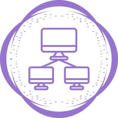 Ağ web simgesi vektör illüstrasyonu