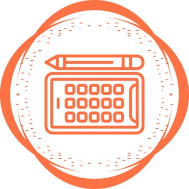 Tablet web simgesi, vektör çizim