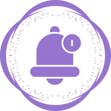 Alarm çanı simgesi vektör çizimi