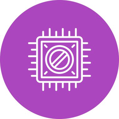 Çip. Web simgesi basit tasarım