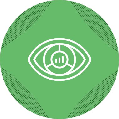 Görselleştirme web simgesi vektör illüstrasyonu