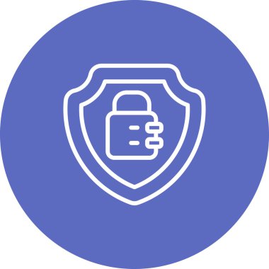 Kalkan, koruma simgesi vektör illüstrasyonu 