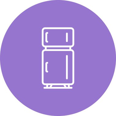 Buzdolabı simgesinin vektör çizimi. Buzdolabı