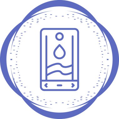 akıllı telefon web simgesi basit illüstrasyon